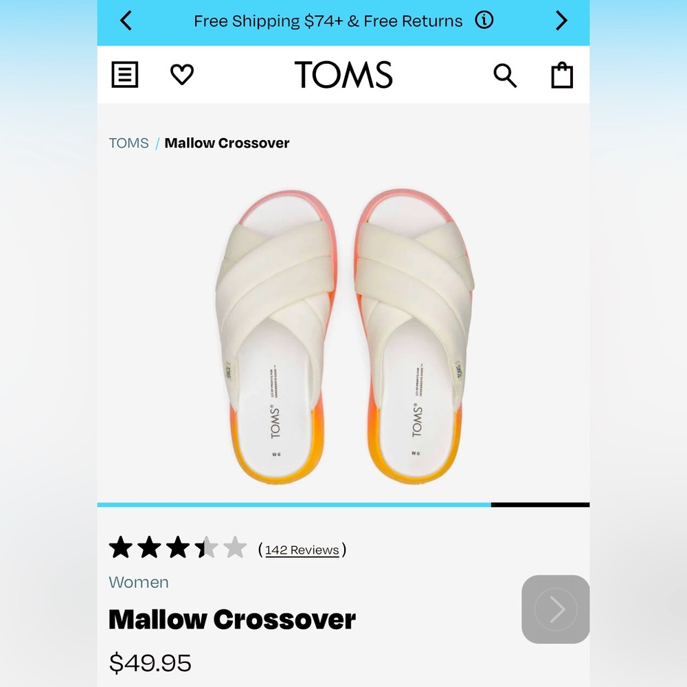 Toms slides slippers
